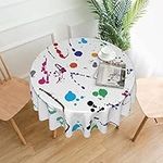 Siulas Round Decorative Tablecloth 