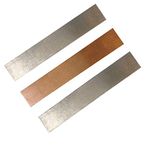 3pcs Anode Sheet Set 1pcs Nickel Anode 1pcs Copper Anode 1pcs Zinc Anode for Plating and Electroplating 0.04''x1''x6''(1mmx25mmx150mm)