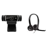 Logitech C922x Pro Stream Webcam 1080p + Logitech H390 Wired Headset