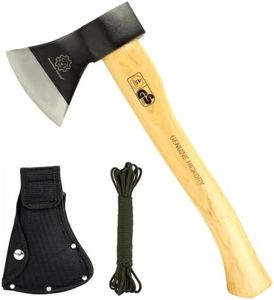 Mastiff Gears® Wooden Handle Hatchet,Camping Axe, Wood Splitting Axe for Camping, Bush Craft, Hunting, Survival Enthusiast