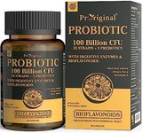 Probiotics with Prebiotics for Men and Women - 35 Strains Organic Probiotic 100 Billion CFU for Gut & Digestive Health, Vegan Acidophilus Probiotic Supplement, Non-GMO Raw Probiotic 60 Capsules