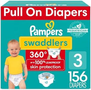 Pampers Swaddlers 360 Pull-On Diapers, Size 3, 156 Count, One Month Supply, for up to 100% Leakproof Skin Protection and Easy Changes