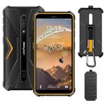 Ulefone Armor X12 Pro Rugged Smartphone, 10GB + 64GB, IP68/69K Waterproof, 3-Card Slot, Octa Core, Android 14 Unlocked Outdoor Mobile Phones, 5.45 inch Tough Screen, 13MP +8MP Camera, NFC, Orange