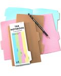 Suck UK Tab Notebook | A5 Journal Notebook With Tab Shaped | Office Supplies & Notebooks For Work | Tabbed Note Pads & Journals For Studying | School Supplies & College Essentials |