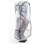 Cheng Yi Golf Bag Rain Cover,Waterproof PVC Clear Rain Cover for Golf Bag,Golf Bag Rain Protection Cover with Hood for Golf Push Carts.Anti UV,Anti-Static,All Weather Protection CYFC1374