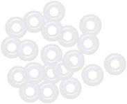 uxcell Silicone O-Rings, 5mm OD 2mm ID 1.5mm Width VMQ Seal Gasket for Compressor Valves Pipe Repair, White, Pack of 20