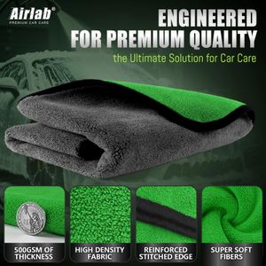 Airlab XXL Microfibre Car Drying Towel 90x60cm – Extra Thick, Dual-Sided, Ultra Absorbent