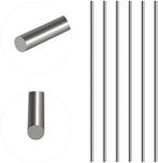 Glarks 6Pcs 3mm x 300mm Stainless Steel Straight Solid Metal Round Rod Lathe Bar Stock for DIY RC Model Car, RC Helicopter Airplane, Model Ship (3mmx300)