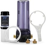 PRO+AQUA Premium Dual RV/Marine Water Softener Regeneration Kit and Water Filter, Reduces Bad Taste, Odor, Sediment, Chlorine