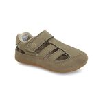 Stride Rite Baby Boys Pw-Ripley Crib Shoe, Greige, 3 Infant