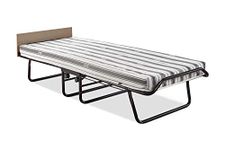 JAY-BE e-Fibre Mattress and Automatic Folding Legs, Compact, Steel, Black