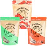 Winnie Lou Biscuit Bundle: Peanut Butter Pretzels, Minty Breath Bones, Strawberry Shortcake, 3 Pack