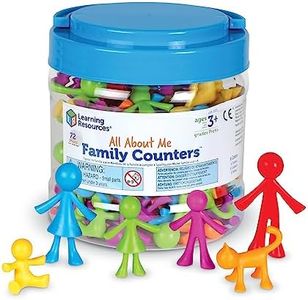 Learning Resources All About Me Family Counters, SEL, Assorted Colors and Shapes, Set of 72, Ages 3+
