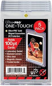 Ultra PRO One Touch 100PT UV Protection Card Holder with Magnetic Closure (Pack of 5)