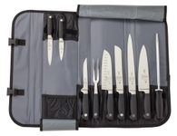 Mercer Culinary Genesis 10-Piece Forged Knife Case Set, Stainless Steel, 40x15x7 cm