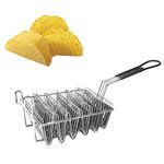 Felenny Frying Basket, Taco Basket Holds 6 Shells Deep Fryer Taco Holder Basket Taco Fry Basket with Grip Handle Kitchen Cooking Tool