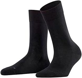 FALKE, Women's, Sensitive London Crew Cut, Black, 35-38 (US 5-7.5)