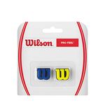 Wilson Pro Feel Plastic Tennis Vibration Dampener, Blue/Yellow (WRZ537700)