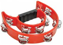 Mustang - Pro Half Moon Tambourine Double Cutaway Double Cutaway Tambourine with Double Row of Jingles ( multi colors )