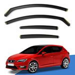 EdgeVisors Wind Deflectors Set Fits: SEAT Leon/Cupra MK3 2013-2020 5 Door Hatchback 4pc