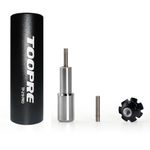 GOLDEAL TOOPRE Bicycle Fork Star Nut Setting Installer with Free Spare Special Screw and 1 Free Star Nut （for 7/8",1",1-1/8"） (Black)