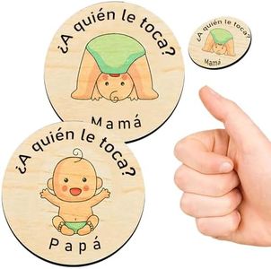FANAOREN Regalo Bebe, Regalo Bebe Recien Nacido Niño, Monedas de Decisión de Madera, Cosas para Bebes, Regalo Recien Nacido, Regalos Embarazadas Originales, Regalos Mamas Primerizas (Verde)