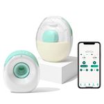 Willow Go Breast Pump | Hands Free, Cord Free, Wearable Double Electric Breast Pump | Discreet and Quiet in Bra Design | 21mm and 24mm Flange (White)