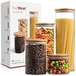 EatNeat 4-Piece Airtight Glass Kitc