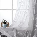 VISIONTEX White Sheer Voile Curtain