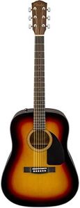 Fender CD-60 Dreadnought V3 Acoustic Guitar, with 2-Year Warranty, Sunburst, with Case