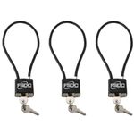 FSDC-CL1560RKA 15" Keyed California DOJ-Approved Keyed Cable Gun Lock 3-Pack