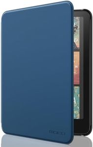 MoKo Case for All-New 7" Kindle Paperwhite(12th Generation-2024) and Kindle Colorsoft Signature Edition 2024, Lightweight Shell Cover with Auto Wake/Sleep for Kindle Paperwhite 2024, Dark Sea Blue