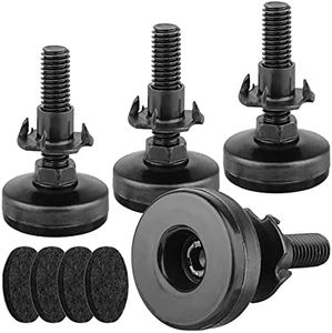 Haskoss 4Pcs Furniture Levelers Heavy Duty Furniture Leveling Feet Adjustable Leg Levelers for Cabinets Tables Chairs Raiser