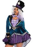 Leg Avenue Delightful Hatter Women's Costumes, XXX-Large/XXXX-Large