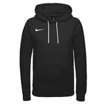 NIKE Women's Nk Flc Park20 Po Hoodie Sweatshirt, Black/White, XL UK