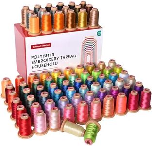 Poolin Richword 800M 80 Colors Embroidery Machine Thread,40WT(108D/2) Polyester Embroidery Machine Thread Set,800M Each Thread Spool,Each Roll for Embroidery Machines and Sewing Machines
