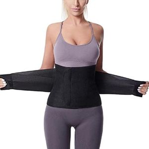 Navna Postpartum Belly Band Abdominal Binder Post Surgery-Compression Wrap C-Section Recovery Support Belt Black S-XXXL pregnancy corset for belly support