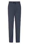 Mountain Warehouse Explorer Womens Zip Off Trousers - Quick Drying Pants, UV Protection Bottoms - Best for Hiking, Camping & Outdoors Navy 8