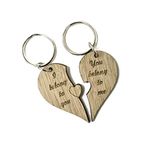 Manta Makes I Love You Heart Couple Key Chain Ring Keyring Lover Gift Engraved - Perfect for Valentine's Day, Wedding, Anniversary, Birthday, Christmas, Couples