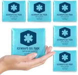 ICEWRAPS 3"x3" Small Gel Ice Packs for Injuries Reusable | Hot Cold Packs for Nose, Face, or Fingers | Mini Tiny Ice Packs for Lunch Box | Includes 6 Soft Gel Packs