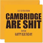 Rude Football Birthday Card for Cam