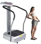 Health & Fitness_hub Xtreme Powerful Slim Full Body Vibration Platform Exercise Crazy Fit Machine, Silver