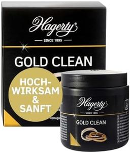 Hagerty Gold Clean Goldbad 170 ml I Effektives Schmuck-Tauchbad zur Reinigung von Gelbgold Weißgold Rosegold Rotgold I Goldschmuck Reiniger für erneuerten Glanz I Schmuckreinigungsbad mit Tauchkorb
