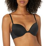 Calvin Klein Women's Constant Push Up Plunge Bra, Black, 34C