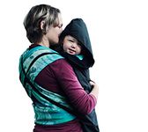 BundleBean - Babywearing All-Weather Waterproof Sling and Baby Carrier Cover (Plain Black) - Rain Cover with Fleece Lining, Universal Fit, Fits Front & Back Carriers, Protection from Rain & Wind