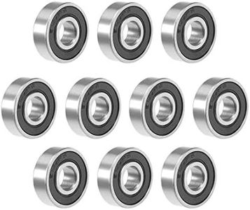 uxcell 607-2RS Deep Groove Ball Bearing 7x19x6mm Double Sealed Chrome Steel Bearings 10-Pack