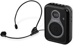 HaoWorks Portable Lightweight Mini Voice Amplifier and Wired Headset Microphone with Speaker for Teachers 10W Rechargeable Wearable Personal PA Loudspeaker for Instructor,Tour Guide,Classroom