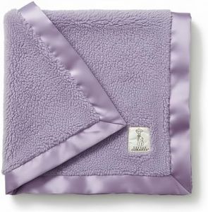 Little Giraffe Chenille Baby Blanket – 29x35” Soft Chenille with Satin Trim, Lavender | Ultra-Soft, Gentle & Safe, Lightweight & Breathable for Newborns & Toddlers