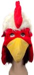 Jacobson Hat Company Men's Velvet Chicken Hat, Red/White/Yellow, Medium