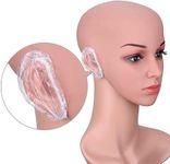 OPSUZY Clear Ear Cover for Shower - 100 Pcs, Waterproof Ear Protector, Ear Shower Caps for Bathing, Hair Dye, Shower Cap | Ear Cover for Swimming (Clear)